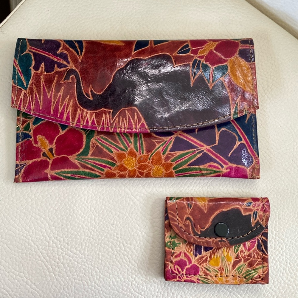 Vintage wallet and coin purse